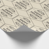 prettige feestdagen Aangepaste achtergrond Cadeaupapier (Hoek)