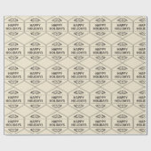 prettige feestdagen Aangepaste achtergrond Cadeaupapier (Vlak)