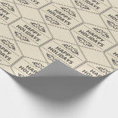 prettige feestdagen Aangepaste achtergrond Cadeaupapier (Hoek)