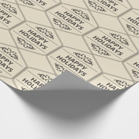 prettige feestdagen Aangepaste achtergrond Cadeaupapier (Hoek)