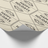 prettige feestdagen Aangepaste achtergrond Cadeaupapier (Hoek)