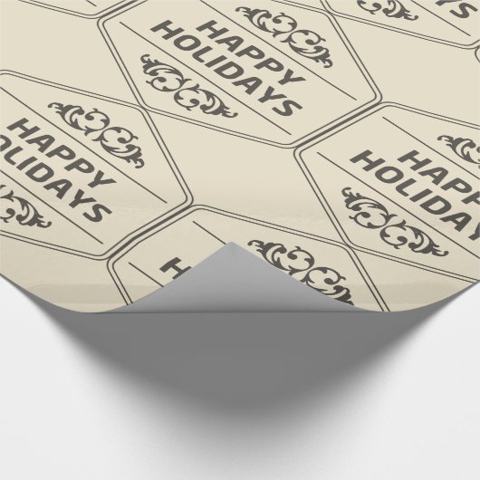 prettige feestdagen Aangepaste achtergrond Cadeaupapier (Hoek)