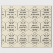 prettige feestdagen Aangepaste achtergrond Cadeaupapier (Vlak)