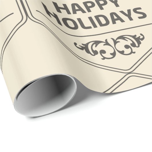 prettige feestdagen Aangepaste achtergrond Cadeaupapier (Rol Hoek)