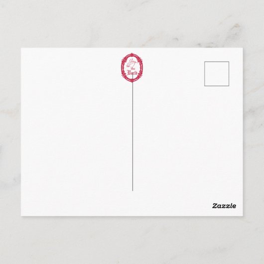 Prettige feestdagen Aangepaste Chic  Ephemera Briefkaart (Achterkant)