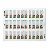 Prettige feestdagen Aangepaste Chic  Ephemera Etiket (Full Sheet)