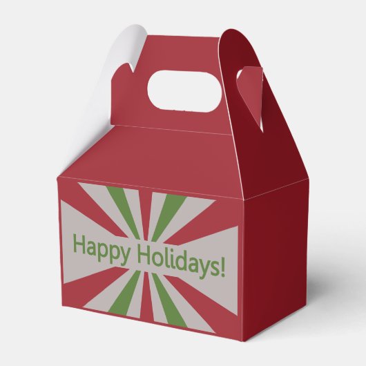 Prettige feestdagen aangepaste Favorietenkast Bedankdoosjes (Voorkant Zijde)
