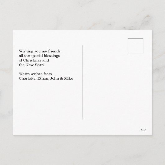 prettige feestdagen aangepaste foto (Achterkant)