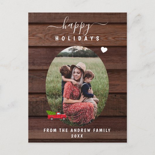 prettige feestdagen aangepaste foto (Voorkant)