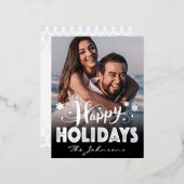 Prettige feestdagen Aangepaste foto (Voorkant / Achterkant)