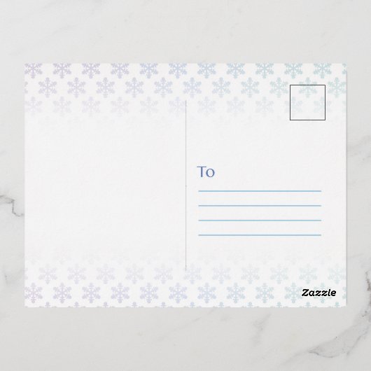 Prettige feestdagen Aangepaste foto (Achterkant)