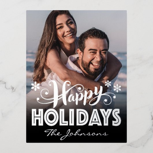Prettige feestdagen Aangepaste foto (Voorkant)