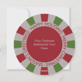 Prettige feestdagen aangepaste foto- en naamkaart feestdagenkaart (Achterkant)