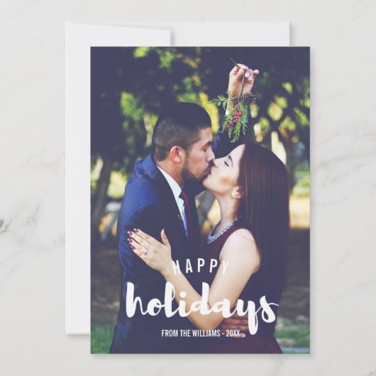 prettige feestdagen Aangepaste foto Feestdagenkaart (Voorkant)