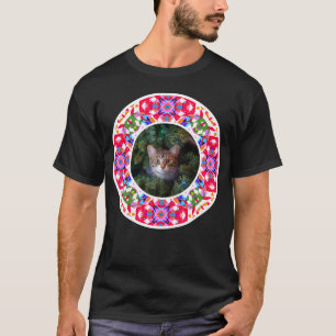 Prettige feestdagen Aangepaste foto Kerstmis Pet D T-shirt