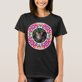 Prettige feestdagen Aangepaste foto Kerstmis Pet D T-shirt