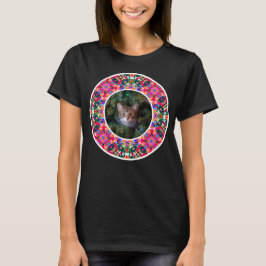 Prettige feestdagen Aangepaste foto Kerstmis Pet T-shirt