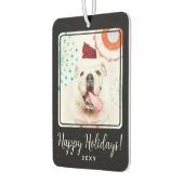 Prettige feestdagen Aangepaste foto? Two Side Gift Luchtverfrisser (Links)