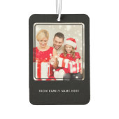 Prettige feestdagen Aangepaste foto? Two Side Gift Luchtverfrisser (Achterkant)