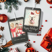 Prettige feestdagen Aangepaste foto? Two Side Gift Luchtverfrisser