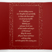 prettige feestdagen. Aangepaste foto's voor zakeli Drieluik Wenskaart (Binnenkant midden)