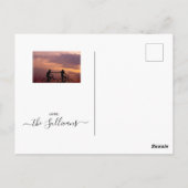 prettige feestdagen aangepaste fotovakantiekaart briefkaart (Achterkant)