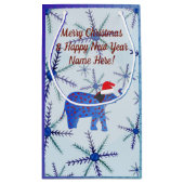 Prettige feestdagen Aangepaste geschenkzak Klein Cadeauzakje (Achterkant)