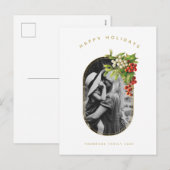 prettige feestdagen aangepaste kerstfeestdagen (Voorkant / Achterkant)