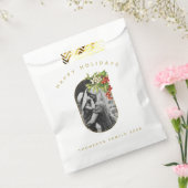 prettige feestdagen aangepaste kerstfeestdagen bedankzakje (Gezegeld)