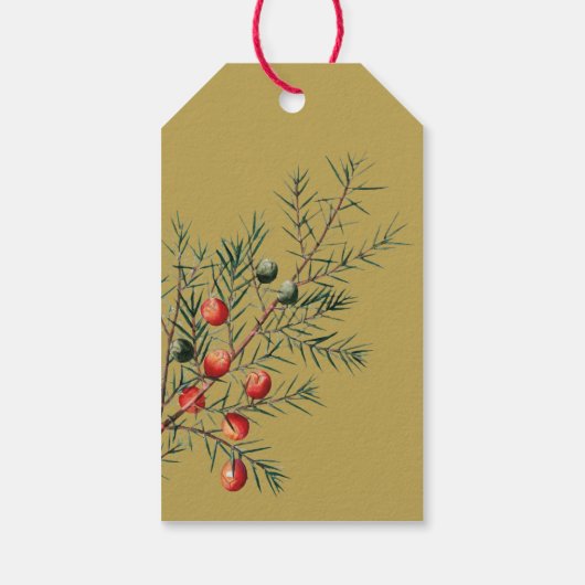 prettige feestdagen aangepaste kerstfeestdagen cadeaulabel (Achterkant)