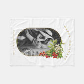 prettige feestdagen aangepaste kerstfeestdagen fleece deken (Voorkant (Horizontaal))