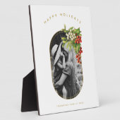 prettige feestdagen aangepaste kerstfeestdagen fotoplaat (Zijkant)