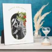 prettige feestdagen aangepaste kerstfeestdagen fotoplaat (Zijkant)