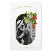 prettige feestdagen aangepaste kerstfeestdagen magneet (Verticaal)