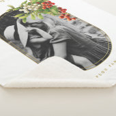 prettige feestdagen aangepaste kerstfeestdagen sherpa deken (3/4)