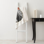 prettige feestdagen aangepaste kerstfeestdagen sherpa deken (In situ)