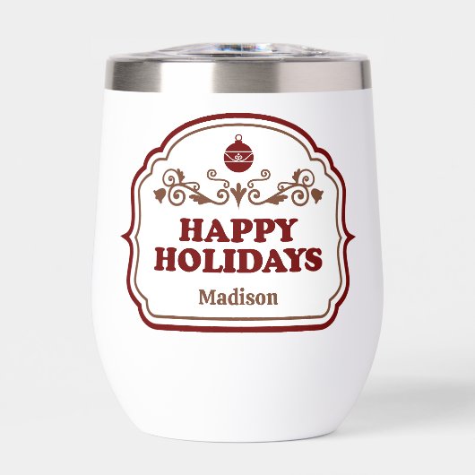 Prettige feestdagen Aangepaste naam (Voorkant)