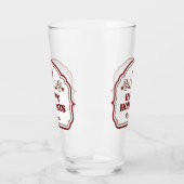 Prettige feestdagen Aangepaste naam Glas (Links)