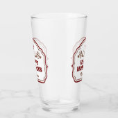 Prettige feestdagen Aangepaste naam Glas (Rechts)