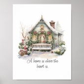 Prettige feestdagen Aangepaste offerte Nordic Wint Poster (Voorkant)