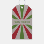 Prettige feestdagen aangepaste tekst cadeau labels cadeaulabel (Voorkant)