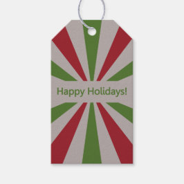 Prettige feestdagen aangepaste tekst cadeau labels cadeaulabel