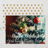 prettige feestdagen aankondiging (Voorkant / Achterkant)