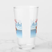 prettige feestdagen aap glas (Links)