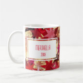 prettige feestdagen Abstracte sterren Persoonlijk Koffiemok (Links)