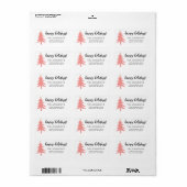 prettige feestdagen Adresetiketten Etiket (Full Sheet)