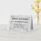 Prettige feestdagen Afstand > Broer begroeting Kaart (Gele Bloem)