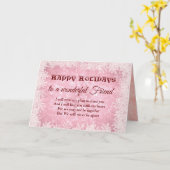 Prettige feestdagen Afstand Kaart (Gele Bloem)