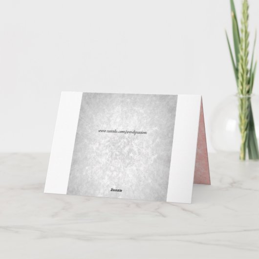 Prettige feestdagen Afstand Moeder Kerstmis Kaart (Achterkant)