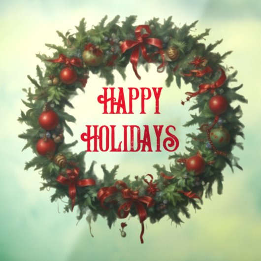 PRETTIGE FEESTDAGEN AI-decal voor vastklemmen van  Raamsticker (Vel 3)